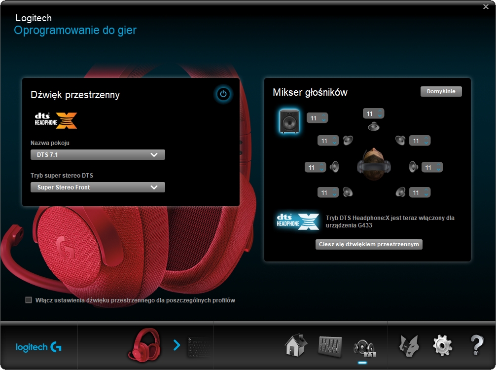 Включи звук игры. Logitech программа для наушников. Logitech g Pro x предустановки для звука. Настройка Logitech g433. Настройки Logitech g наушники.