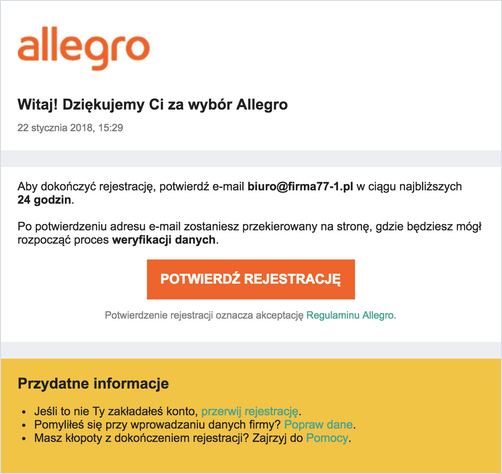 Jak Zarejestrowac Sie W Allegro Pomoc Allegro