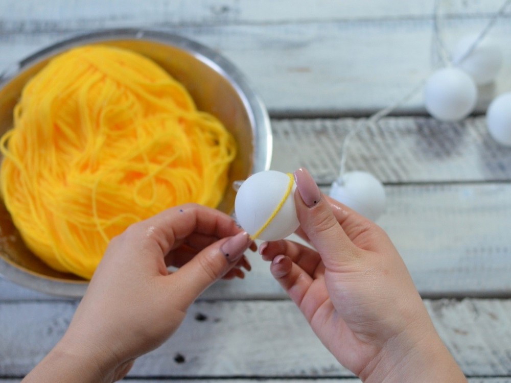 DIY mini cotton balls w kształcie ananasów Allegro.pl