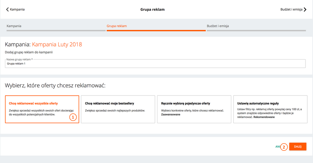 Jak Wybrac Oferty Do Reklamowania W Allegro Ads Pomoc Allegro