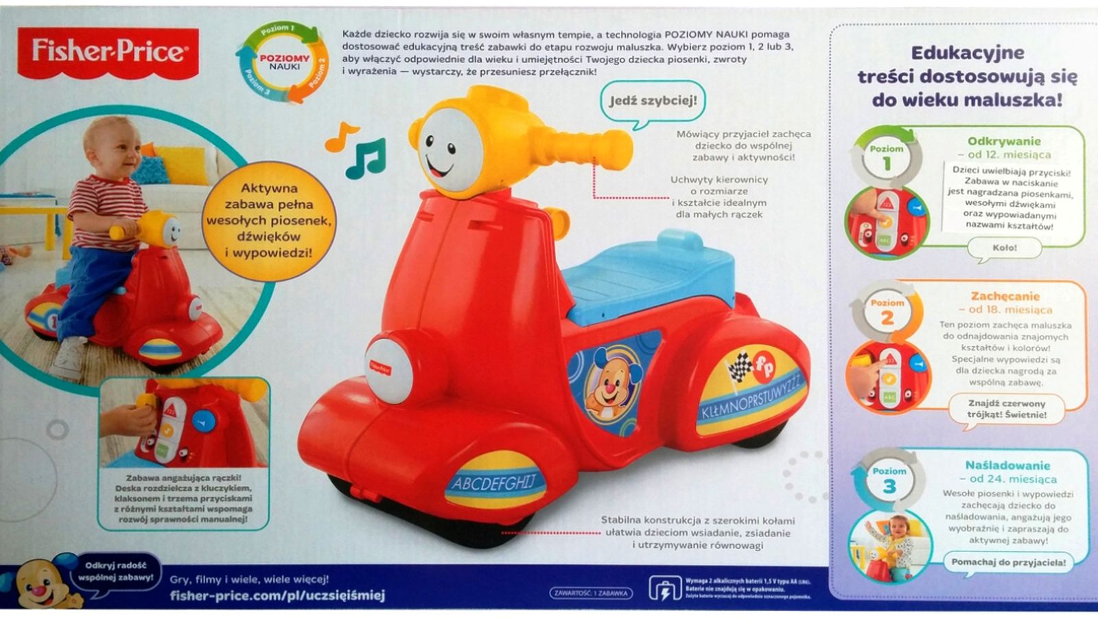 Skuter Dla Malucha Od Fisher Price Allegropl